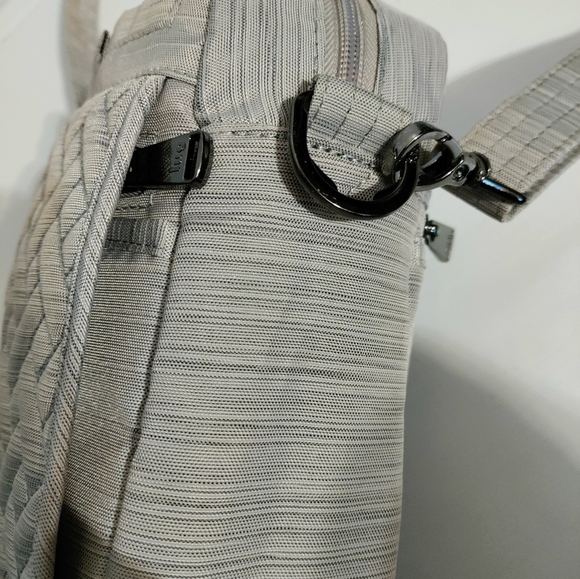 Lug Hopper Convertible Crossbody Shoulder Bag, Purse, Silver - Picture 8 of 13